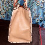 Coach  Tan and Snakeskin Structured Leather Satchel/Crossbody and Dustbag Photo 6