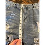 Blue Jean Cut Off Shorts Women 30 Distressed Fringe Summer Beach Resort Vacation Photo 5