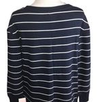 Stars Above NAVY BLUE WHITES STRIPED SUPER SOFT COZY FLEECE SIZE XS Photo 1