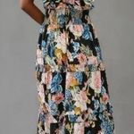 Anthropologie  Love the Label Kylie flower floral boho maxi dress large LP petite Photo 1