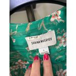 Sabina Musayev Adeline Chiffon Floral Mini Dress Green Floral Womens Size Small Pink Photo 6