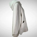 BLACK TAPE Women's Ecru Sherpa Full Zip With Pockets‎ And Hood Size 0X | EUC White Photo 4