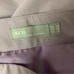 ASOS  Lavender Mini Skirt 6 High Waist A Line Side Zip Soft Pastel Photo 4