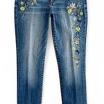 Kut From The Kloth  Catherine Boyfriend Jean Floral Embroidered Detail Size 6 Photo 0