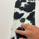  WeWoreWhat Cow Print Black White Stiletto Slit Jeans 26 NEW‎ *FLAWS Photo 13