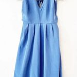 J.Crew  Women’s Size 8 Periwinkle Blue Silk Halter Dress Bridesmaid Wedding Party Photo 7