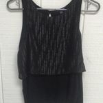 American Eagle 4/$25  Black two layer tank Photo 0