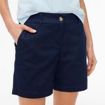 J Crew Factory 7” Inseam Shorts 100% Cotton Navy Blue Sz 40” (Sz16) NWT Photo 0