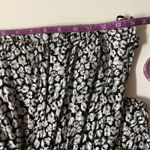 Forever 21 Black & Cream Floral Print Strapless Jumpsuit Size M GUC Photo 5