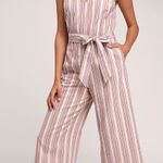 Lulus Striped Culotte Jumpsuit Photo 0