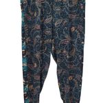 Johnny Was Twilight Paisley Charmeuse Silk Joggers Luxury Designer Artsy Size XL Photo 0