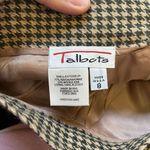 Talbots  Vintage Brown and Cream Houndstooth Pencil Skirt‎ Womens 8 Photo 2