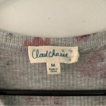 Cloud Chaser  Gray Floral Print Strappy V Neck Top Size Medium Photo 1