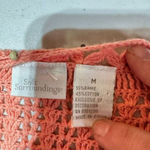 Soft Surroundings  Women's Beaded Crochet Knit Crop Cardigan‎ Pink Size Medium Photo 7