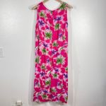 Phases Maxi Dress Hawaiian Pink Floral Sleeveless Muumuu Casual Resort Wear XL Photo 2