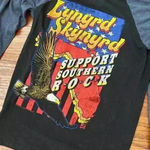 LYNYRD SKYNYRD LONG SLEEVE T SHIRT SUPPORT SOUTHERN ROCK LIVE NATION SIZE MEDIUM Blue Photo 3