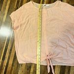 Melrose and Market  Pink Rayon Short Sleeve Blouse‎ Top Size M Photo 6