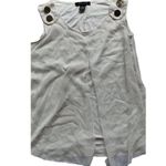 Adele & May Women’s Short Sleeve Top Size Medium Cream White Gold Summer Spring Photo 6