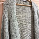 Pam & Gela  - Green Open-Front Oversized Distressed Sweater Cardigan - S Photo 7