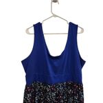 Torrid Blue Black Sleeveless Above The Knee Scoop Neck Mini A-Line Dress Size 3X Photo 2