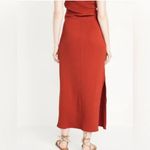 Old Navy  Orange High-Waisted Rib-Knit Maxi Skirt Photo 1