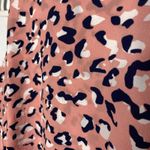 Mud Pie  Sleeveless Animal Leopard Print Tiered Tank Top Blouse Size Medium Pink Photo 4