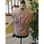 Arden B  Rayon Blend Metallic Golden Blazer Jacket Short sz M Medium Photo 8