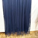 Candalite Plus Size 2X Formal Dress Navy Blue Floral Lace Tulle Prom Party 1233 Photo 4