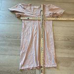 Nation Ltd  Mallory Flutter Sleeve Dress Light Pink V-neck Cotton Size XS Photo 2