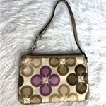 Coach  Floral Nylon Wristlet Photo 1