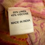 Nightcap  Clothing XS Red Orange Bohemian Ruffle Hi Low Linen Blend Skirt Photo 8