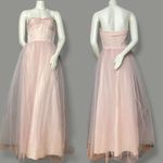 Vintage Prom Dress Strapless Wounded Bird Pink Tulle Susie Q Halloween Costume Size XXS Photo 1