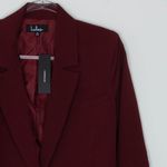 Lulus NWT  Womens Suit and Score Single Breasted Blazer‎ Size M Red Preppy Career Photo 2