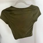 Bozzolo  Olive Crop Top Photo 2