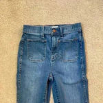 Madewell blue high waisted sailor jeans in size 25 Photo 1