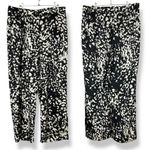 Banana Republic NWT Factory Pants Relaxed Trouser Black Off-White Abstract Sz 14 Photo 5