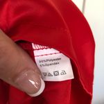 Red Satin Corset Side Slit Midi Dress Size M Size M Photo 10