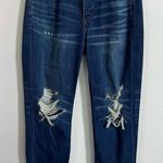 American Eagle  Vintage Hi-Rise jeans, distressed medium dark wash, size 4 Photo 0
