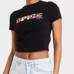 Target  Spice Girls Black Graphic Cropped Baby Tee Photo 0