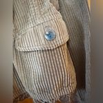J.Jill  Denim Ruffle Trim Corduroy Jacket Unique Buttons Pockets Vintage Large Photo 6