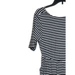 Torrid Womens Dress Mini Striped Cut Out Stretch 3/4 Sleeve Black White Size 00 Photo 2