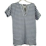 ATM Anthony Thomas Melillo Blue Striped Mini Tunic Dress FLAW Womens Small? Photo 1