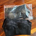 Mono B Black Geometric Sports Bra Photo 0