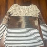 Andthewhy Leopard and Striped Women's Top small Photo 0
