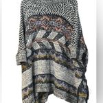 Anthropologie Pilcro Magda Knit Poncho boho heavy knit sweater M/L Photo 7