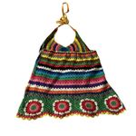 Twenty One Multicolor Crochet Halter Top Photo 1