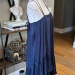 Cinq à Sept CINQ A SEPT Soleil Ruffle Trapeze Hi Low Midi Dress Navy Womens Size 4 Photo 7