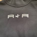 Nike  Air Women’s Sz M Black Cropped Logo‎ Sweatshirt Photo 4