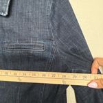 Chico's  Elongated Denim Jacket Size 1 M/8 Rose Moon Indigo LS Button‎ Up Photo 3