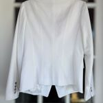 White House | Black Market Women's Sz 12 White Tailored Two Button Studio Blazer Photo 1